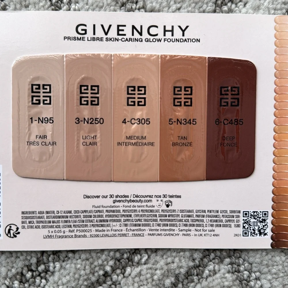 Various Foundation Sample Sales